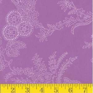  56 Wide Slinky Magli Flower Purple Fabric By The Yard 