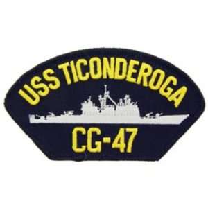  U.S. Navy USS Ticonderoga CG 47 Patch 2 1/4 x 4 Patio 