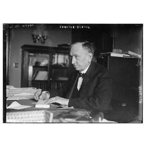  Senator Burton writing at desk