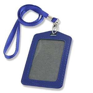   Badge ID Card Vertical Holders w Neck Strap 2 Pcs