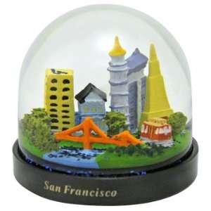  San Francisco Landmarks Snow Globe