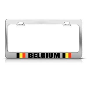  Belgium Dutch Belgian Flag Country Metal license plate 