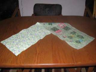 Handmade Table Runner Lily of the Valley Spring Floral  