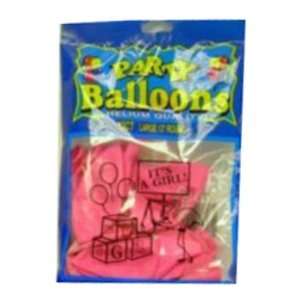  12 Pack Balloon Its A Girl Pink Balloons Case Pack 240 