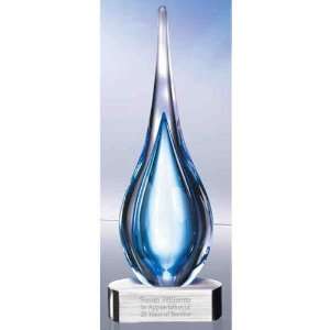  Aqua Del Fuego   Single Flame   Art glass award 
