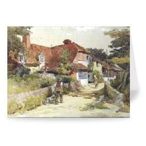 Longcross Dairy, c.1930 (w/c on paper) by   Greeting Card (Pack of 2 