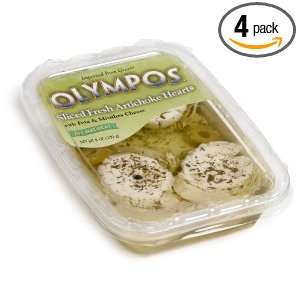 Olympos Sliced Artichoke Hears with Feta & Mizithra Cheese, 8 Ounce 