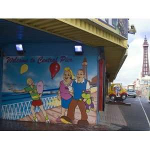 to the Central Pier with Blackpool Tower in the Background, Blackpool 