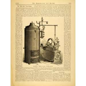  1878 Article Snyders Little Giant Steam Engine Antique 
