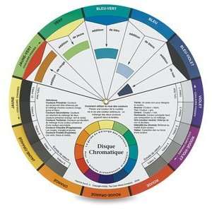  Artists Color Wheel   French Version Wheel, 9 1/4 Office 