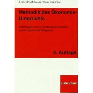  Methodik des Ökonomie  Unterrichts (9783781508750) Books