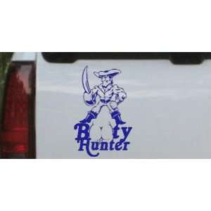   Hunter Funny Car Window Wall Laptop Decal Sticker    Blue 24in X 15