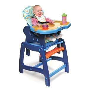    Envee Baby High Chair With Playtable Conversion   Blue/Orange Baby