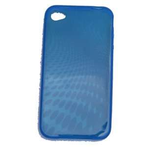  Menotek iPhone 4 TPU Case Dotted Wave Pattern in Blue 