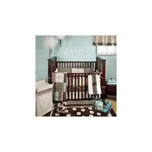  My Baby Sam Mad About Plaid in Blue 4 Piece Crib Set 