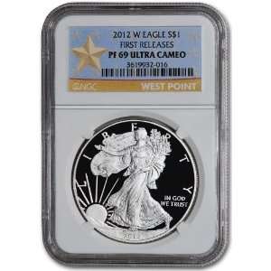  2012 W American Silver Eagle Proof   NGC PF69 UCAM   First 