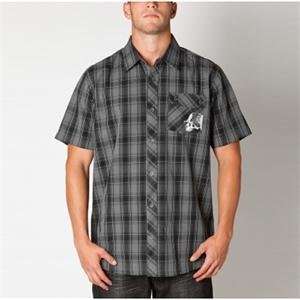  Metal Mulisha Sanction Button Up Shirt   Small/Black Automotive