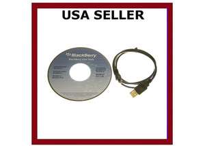 USB DATA CABLE + USER TOOLS CD BLACKBERRY Bold 9650  