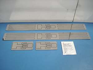 2006 10 Hummer H3 etched stainless steel door sill plates set of 4 
