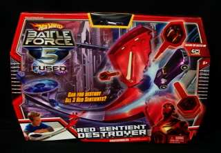 New Mattel Hot Wheels Car Battle Force 5 Red Sentient Destroyer Track 