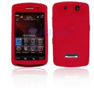  BlackBerry 9530/9500 Storm Trans. Red Silicon Skin Case 