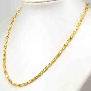 NOVEL POSH 18K YELLOW GOLD GP SOLID FILL NECKLACE GEP  
