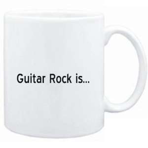  Mug White  Guitar Rock IS  Music