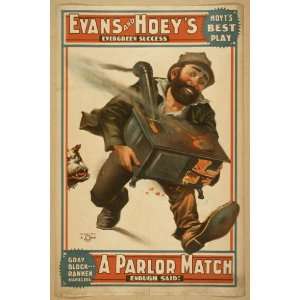  Poster Evans and Hoeys evergreen success, A parlor match 