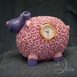Sheep, Animal Coin Bank Miniature Clocks, Mini Clock  