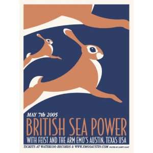  British Sea Power Silk Screen Poster Sleepy Giant The 