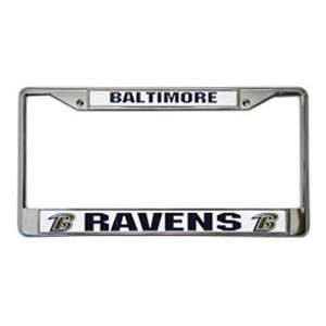  Baltimore Ravens Chrome License Plate Frame Sports 
