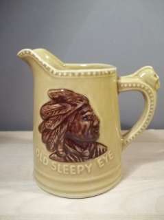   STONEWARE 1988 OLD SLEEPY EYE CONVENTION 5.5 PITCHER BURLINGTON, IOWA