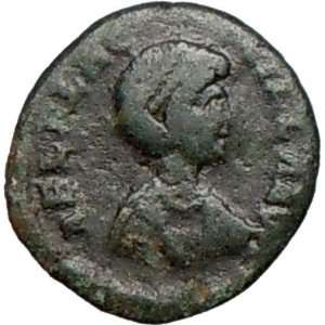  AELIA FLACILLA 379AD Rare Ancient Roman Coin VICTORY CHI 