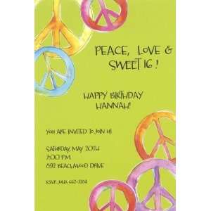 Peace Corners, Custom Personalized Adult Parties Invitation, by 
