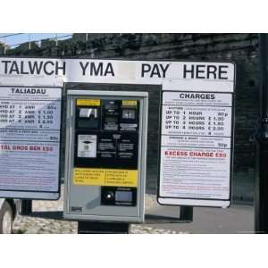  Bilingual Sign, Welsh English, Wales, United Kingdom 