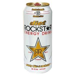   Energy Drink Rockstar Energy Drink, Diet Double Strength, 16 oz, 24 ct