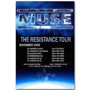  Muse Poster   Concert Flyer   11 x17   for The Resistance 