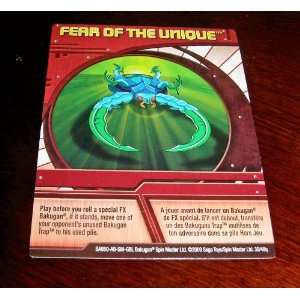   NEW LOOSE PAPER ABILITY CARD FEAR OF THE UNIQUE 30/48Q Toys & Games