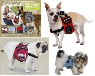 URBAN ADVENTURE Backpack Dog Day Pack for LITTLE DOGS  