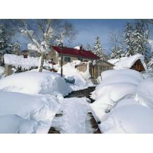  Asanidake Youth Hostel in Winter under Snow, on Hokkaido 
