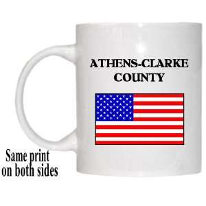  US Flag   Athens Clarke County, Georgia (GA) Mug 