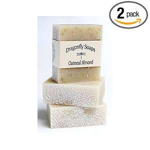  Oatmeal Almond Natural Body Bar Soap   Two (2) Bars   4.0 
