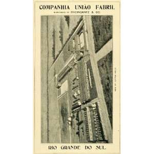  1909 Ad Companhia Uniao Fabril Rheingantz Rio Grande Do 