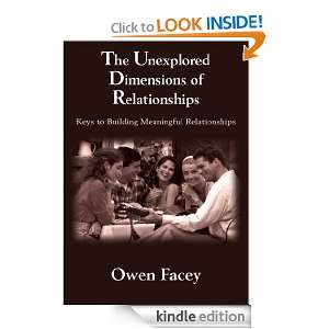 The Unexplored Dimensions of Relationships Owen Facey  