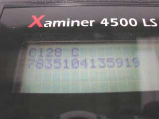 BAR CODE SYSTEMS XAMINER 4500LS  