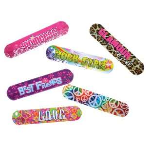  Jumbo PVC Slap Bracelets (2 dz) Toys & Games