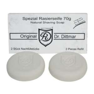  Dr. Dittmar Shaving Soap Refill  2 Pack (140g total 