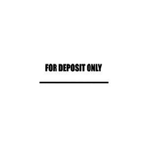  FOR DEPOSIT ONLY With Underline Self Inking Stamp  Purple 