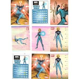   Heroes Collectible Sticker Lot of 13 Invisible Woman 