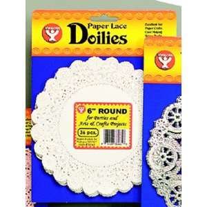  12 Pack HYGLOSS PRODUCTS INC. DOILIES 8 WHITE ROUND 100/PK 